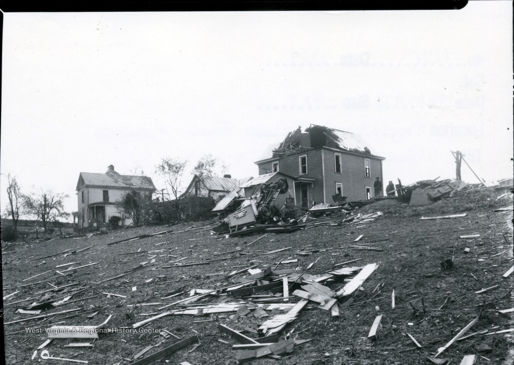 Tornado Damage, W. Va. West Virginia History OnView WVU