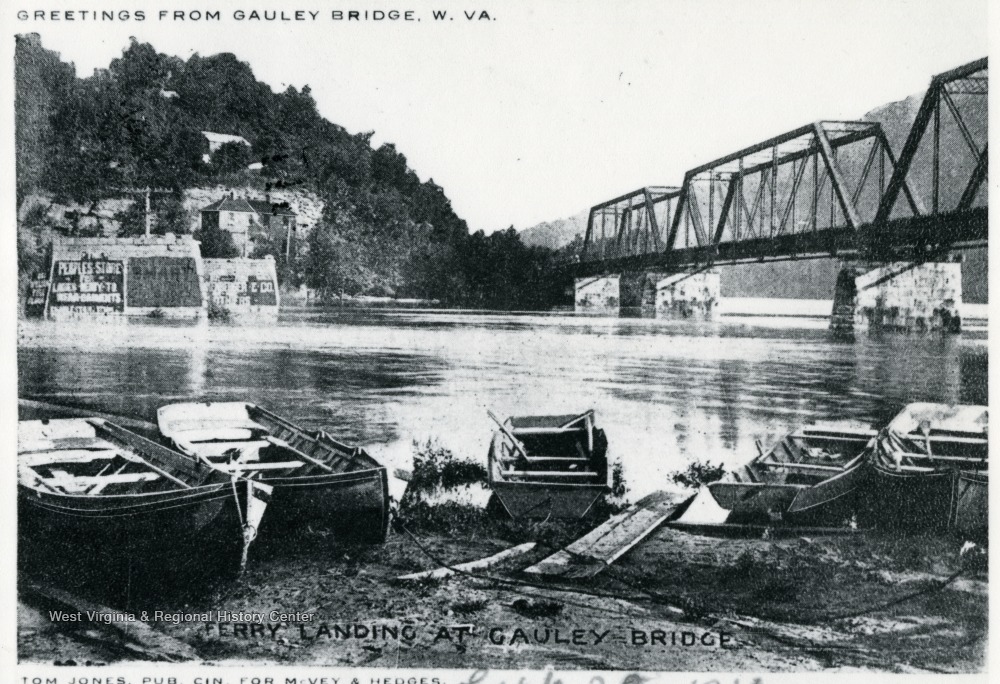 Ferry Landing at Gauley Bridge, Fayette County, W. Va. West Virginia