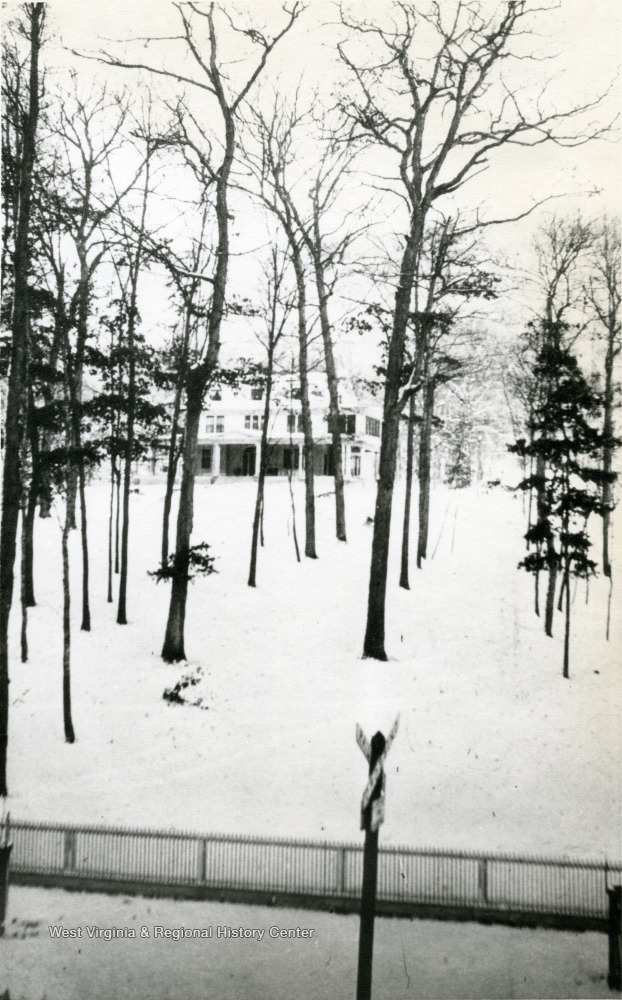 Winter View of John Raine Home, Rainelle, Greenbrier County, W. Va