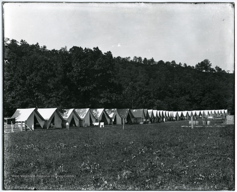 Tents on Camp Greenbrier Camp Grounds, Greenbrier County, W. Va. West