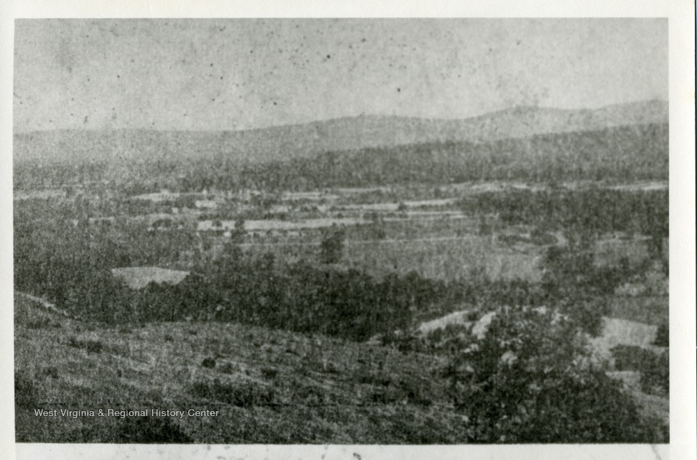Aerial View of Wardensville, Hardy County, W. Va. West Virginia