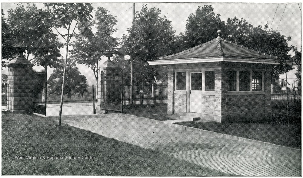 Entrance to West Virginia Asylum Grounds, Huntington, W. Va. West