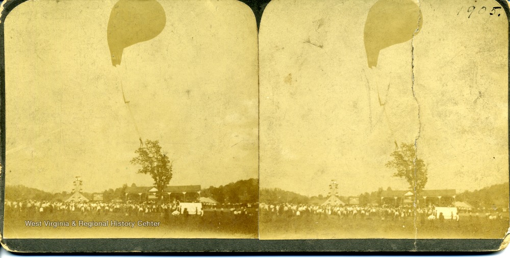Balloonist at Fair, Middlebourne,Tyler County, W. Va. West Virginia