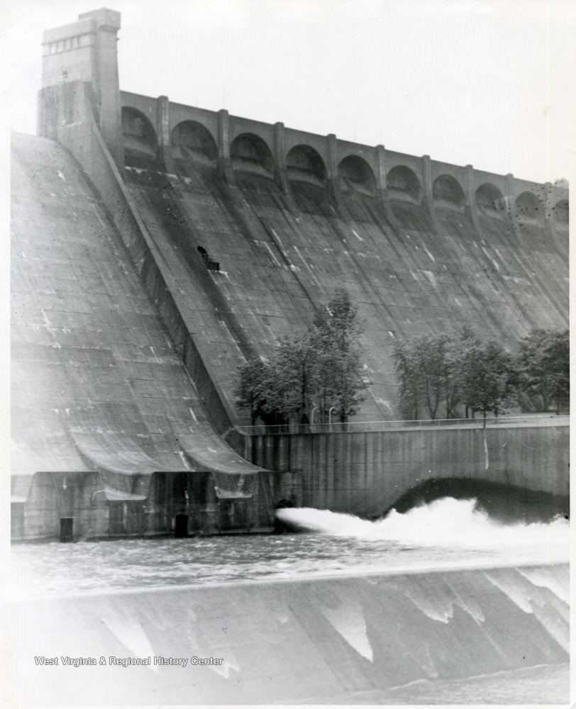 Grafton Flood Control Dam on the Tygart River, Taylor County, W. Va