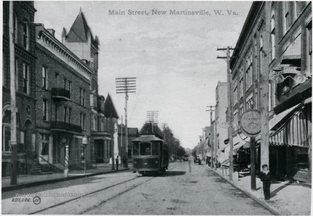 Main Street, New Martinsville, W. Va. West Virginia History OnView