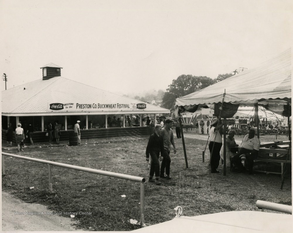 Fairgrounds at Buckwheat Festival, Kingwood, Preston County, W. Va. West Virginia History