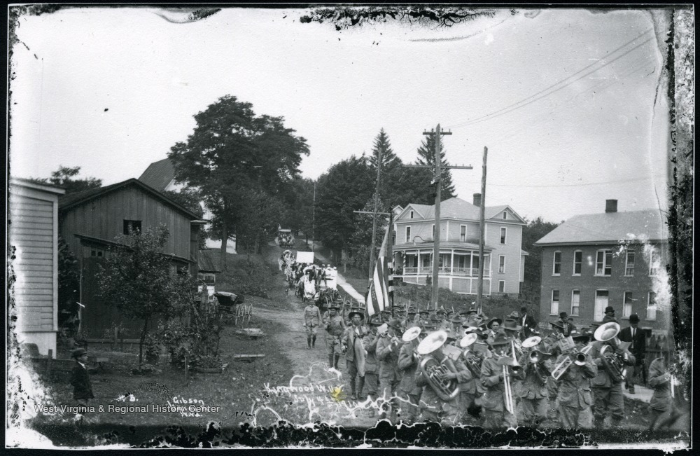 Band Marching in the Fourth of July Parade, Kingwood, Preston County, W