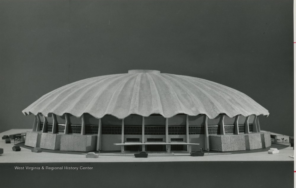 Architect's Model of the Coliseum, Evansdale Campus, West Virginia University West Virginia