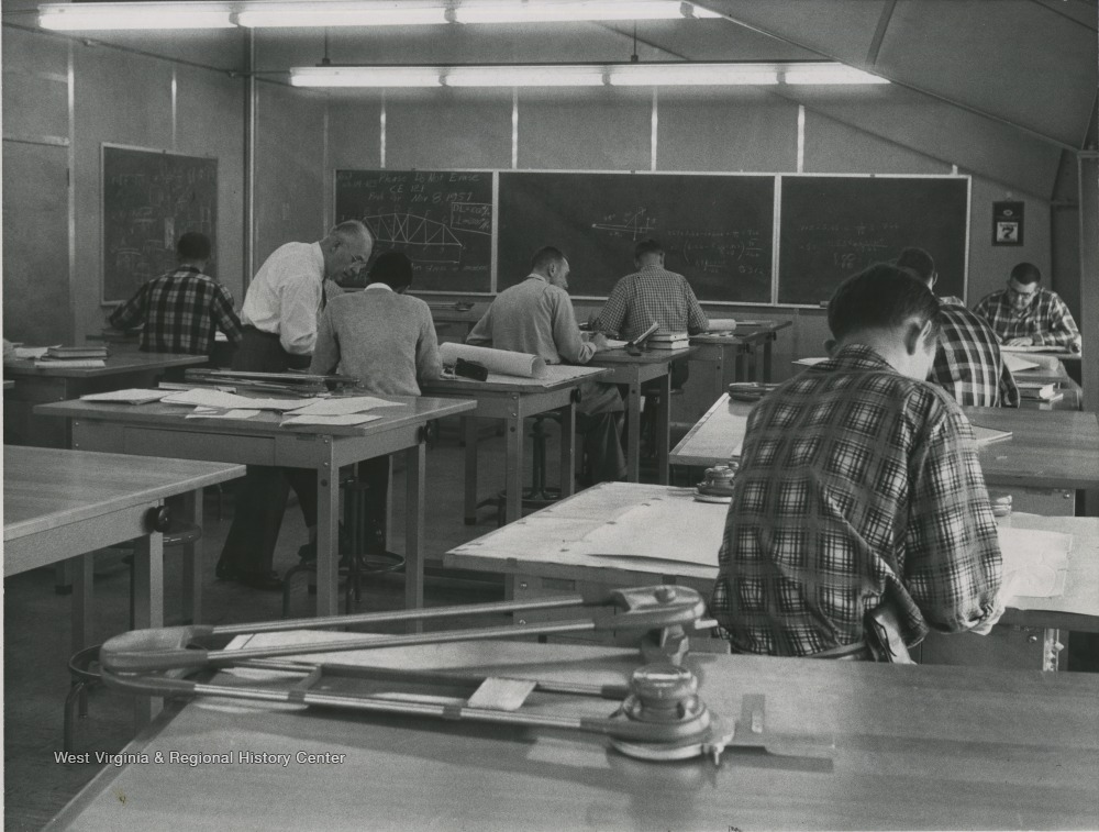 Students in an Engineering Sciences Building Classroom, West Virginia