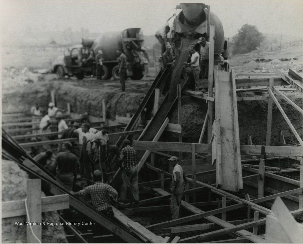 Construction of the New Forestry Building, West Virginia University