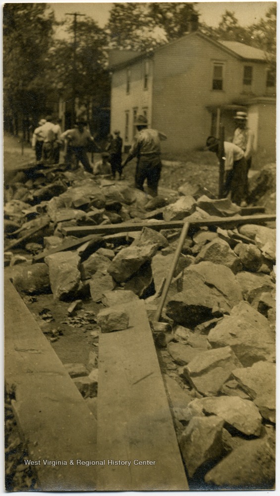 Pietro Company Road Crew at Work in Beaver Falls, Pa. West Virginia