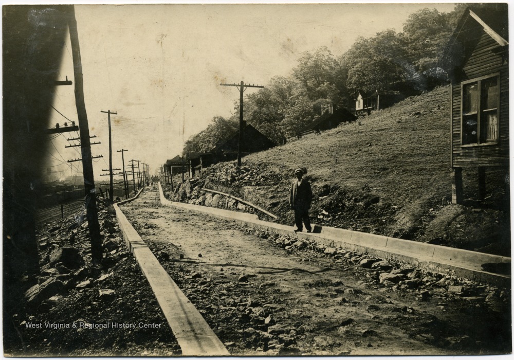 Pietro Company Road Work in Williamson, W. Va. West Virginia History