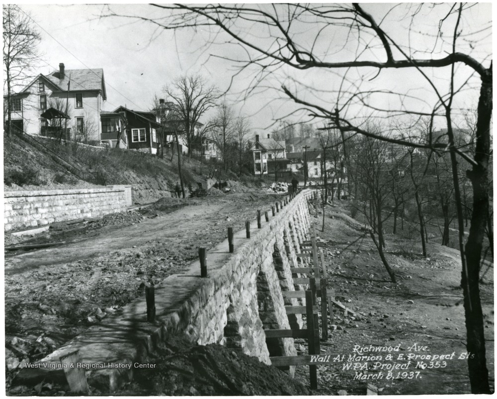 Richwood Avenue Wall at Marion and East Prospect Street, W