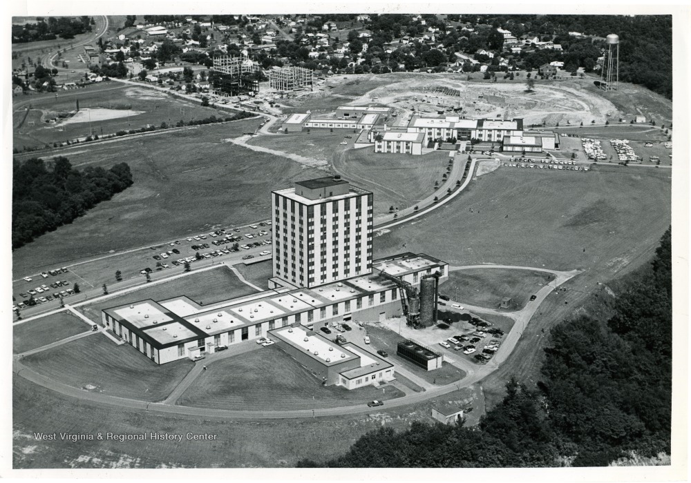 Aerial View of Evansdale Campus, West Virginia University West