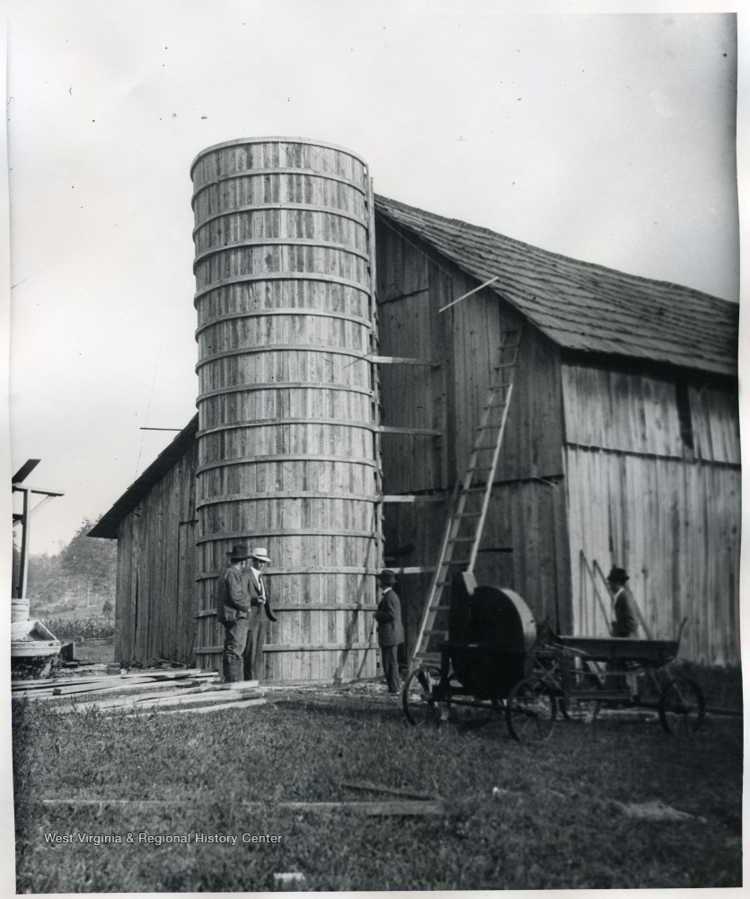 Homemade Silo, D. F. Hyne, Ripley, W. Va. West Virginia History