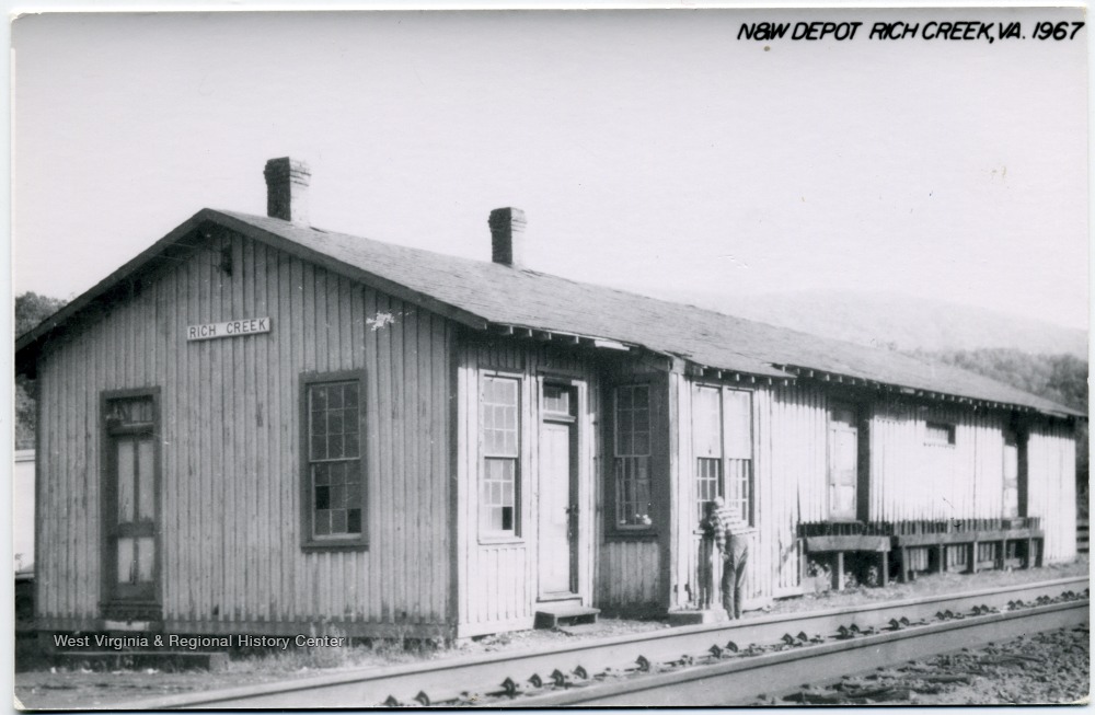 Norfolk and Western Depot, Rich Creek, Va. West Virginia History