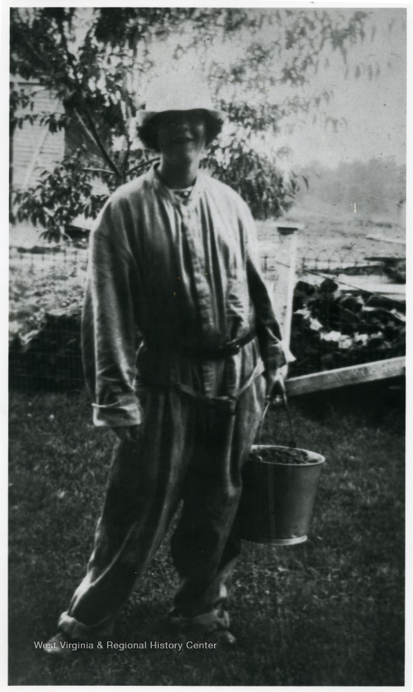 Annie Dunlap Ellison at End of a Day Picking Blackberries West