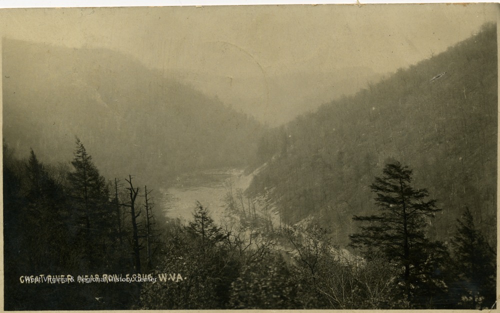 Cheat River Near Rowlesburg, W. Va. West Virginia History OnView