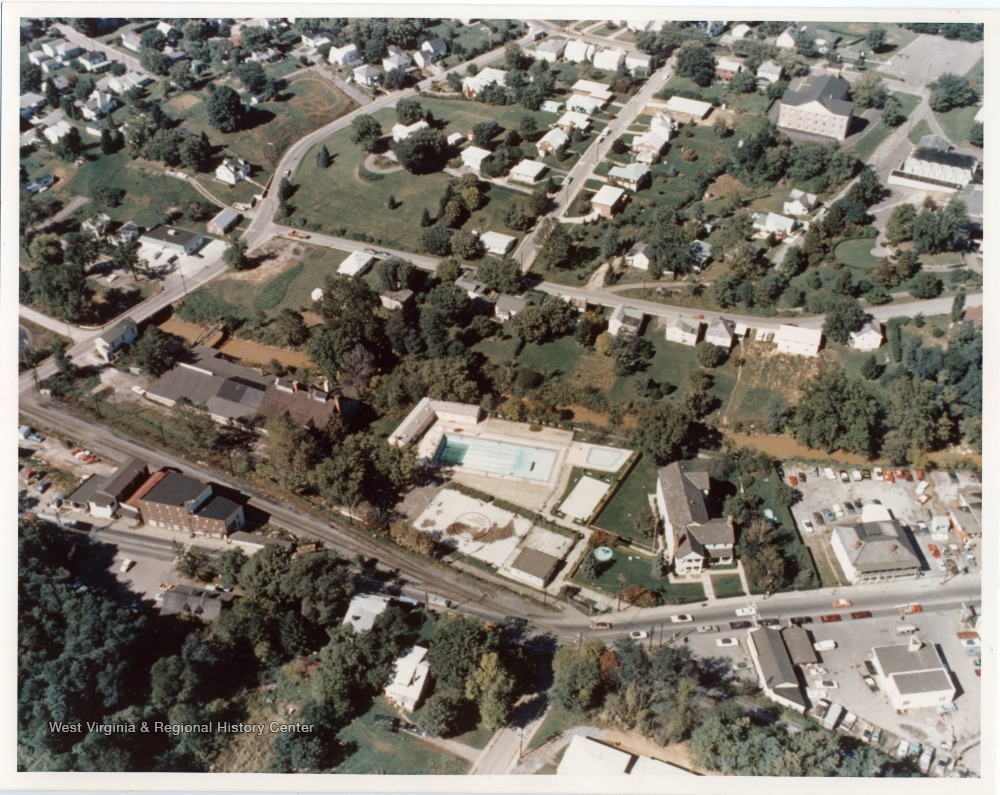 Aerial View of Main Street, Bridgeport, W. Va. West Virginia History