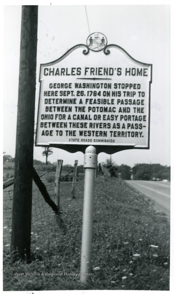 Charles Friend's Home Marker on State Route 7 Between Terra Alta, W. Va. and Oakland, Md. West