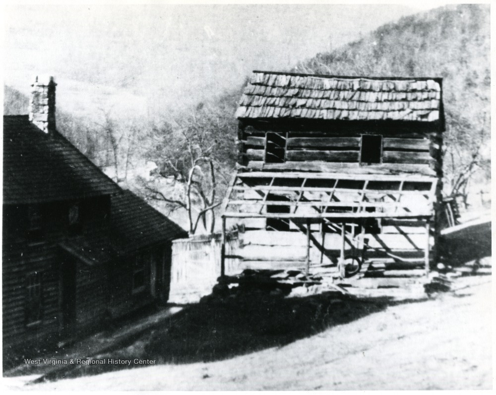 Two Story Log Cabin Next to Another Home West Virginia History OnView