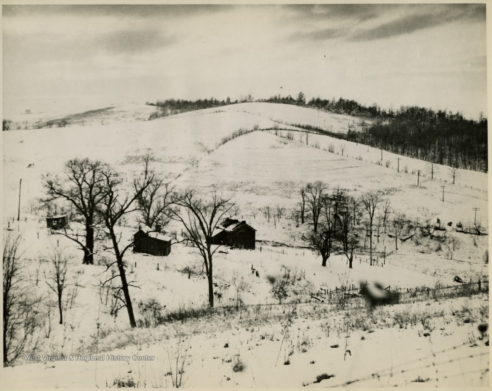 Winter Scene near Claysville, PA West Virginia History OnView WVU