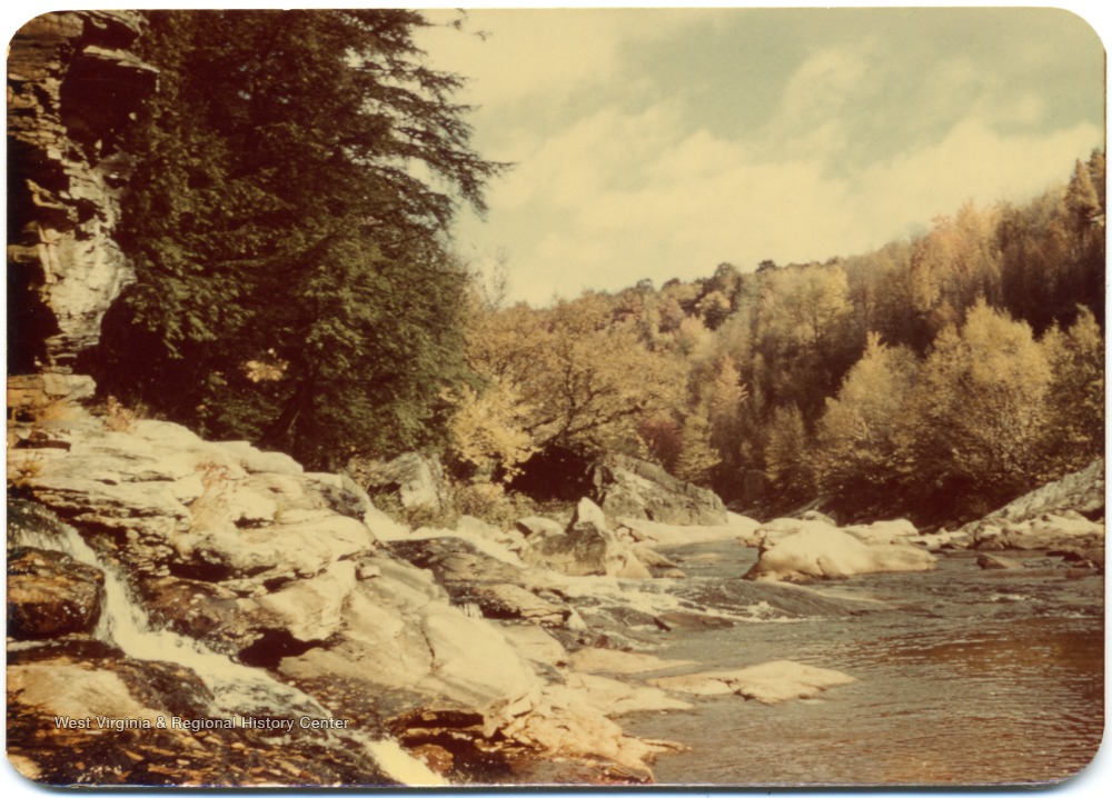 River Scene near Claysville, Pa. West Virginia History OnView WVU