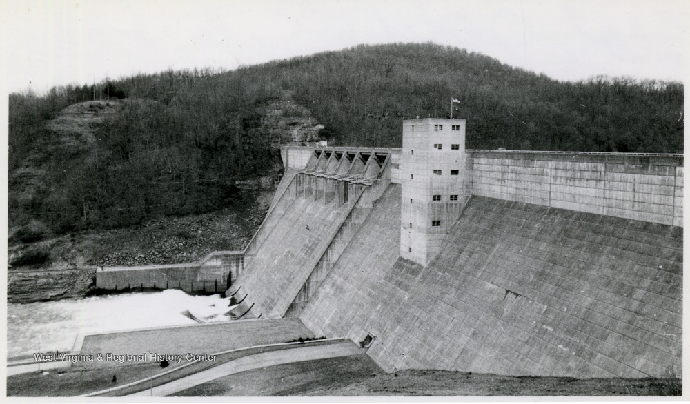 Sutton Dam in Braxton County, W. Va. West Virginia History OnView