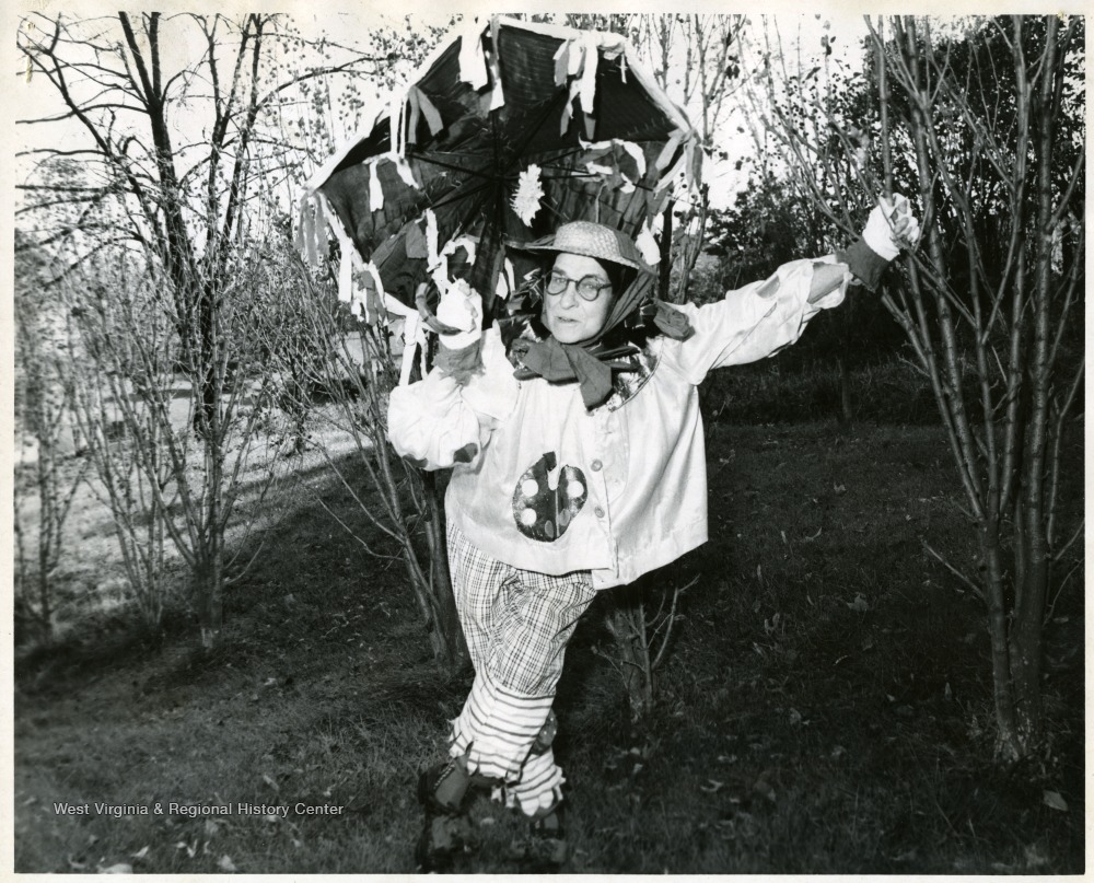 Unidentified Woman in Clown Costume, W. Va. West Virginia