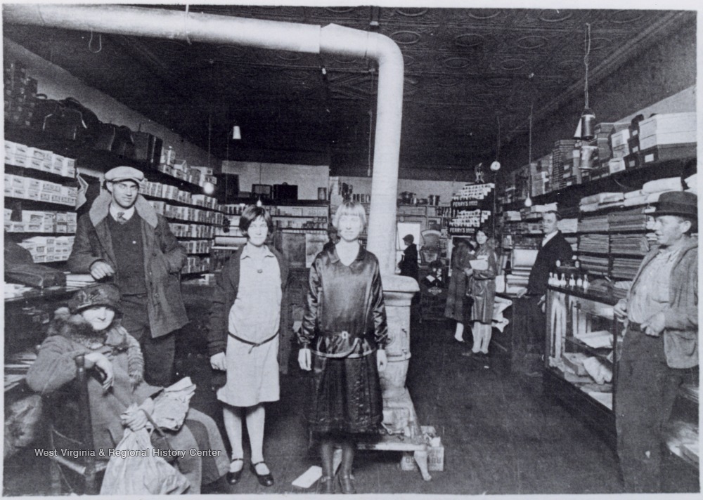 Customers and Employees Inside the Case Store, Cowen W. Va. West