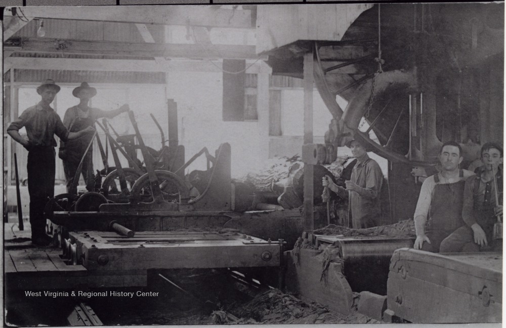 Sawmill Crew at Gauley Mill, W. Va. West Virginia History OnView
