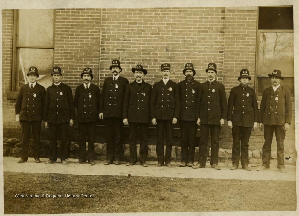 Group Portrait of Police Force, Bluefield, W. Va. West Virginia