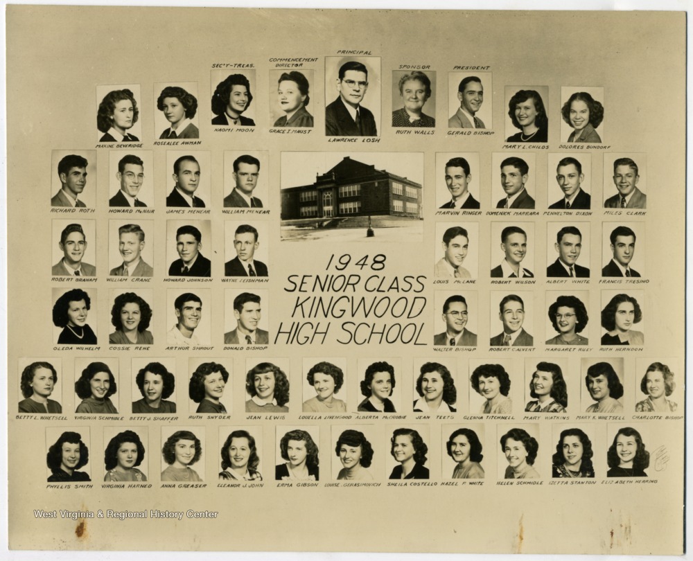 Senior Class Kingwood High School, Preston County, W. Va. West