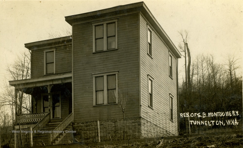 Residence Of S. B. Montgomery, Tunnelton, W. Va. West Virginia