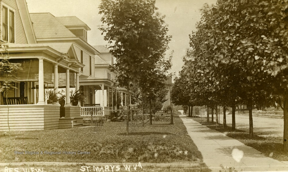 Residential View of St. Marys, W. Va. West Virginia History OnView