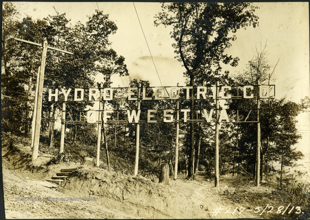 Entrance to Cheat Lake Dam Site, Monongalia County, W. Va. West