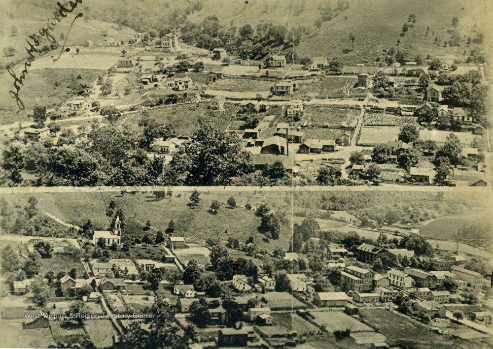 Birds Eye View of Grantsville, W. Va. West Virginia History OnView