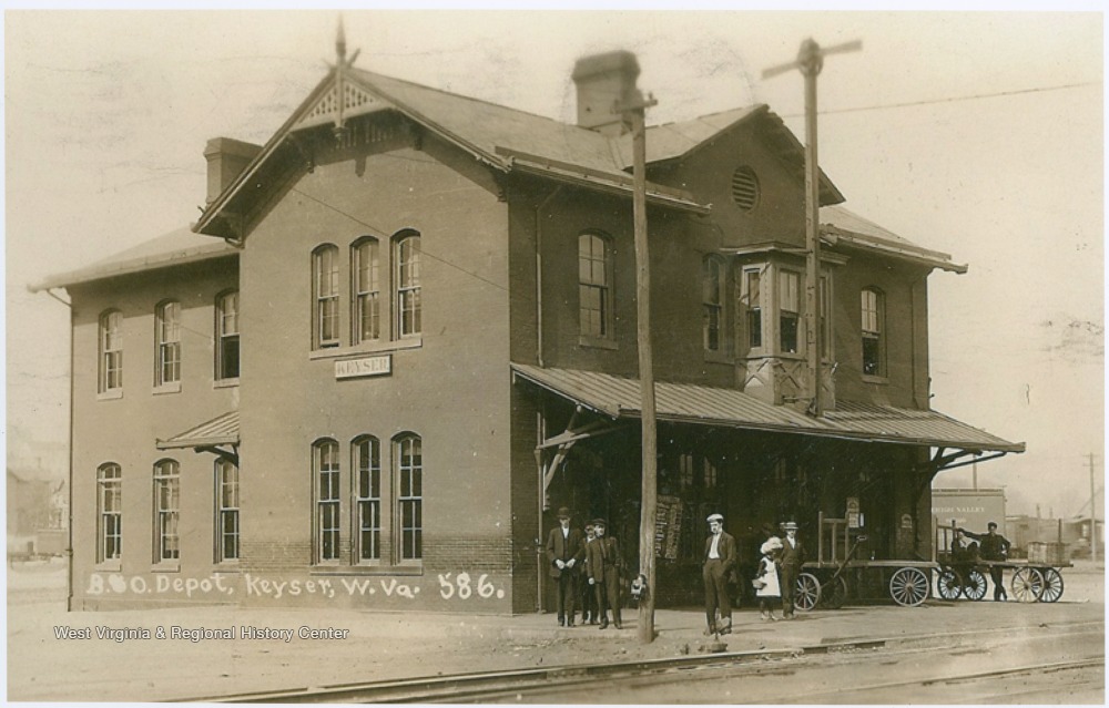B & O Depot; Keyser, W. Va. West Virginia History OnView WVU Libraries