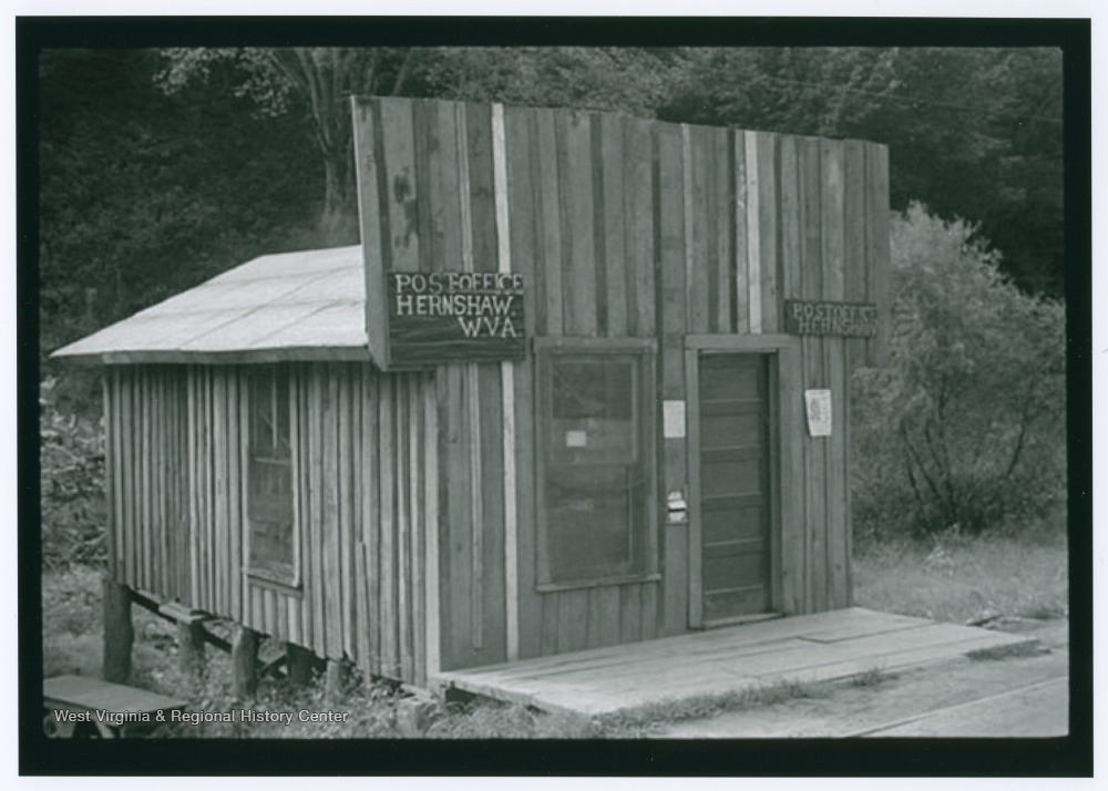 Hernshaw Post Office, Kanawha County, W. Va. West Virginia History OnView WVU Libraries