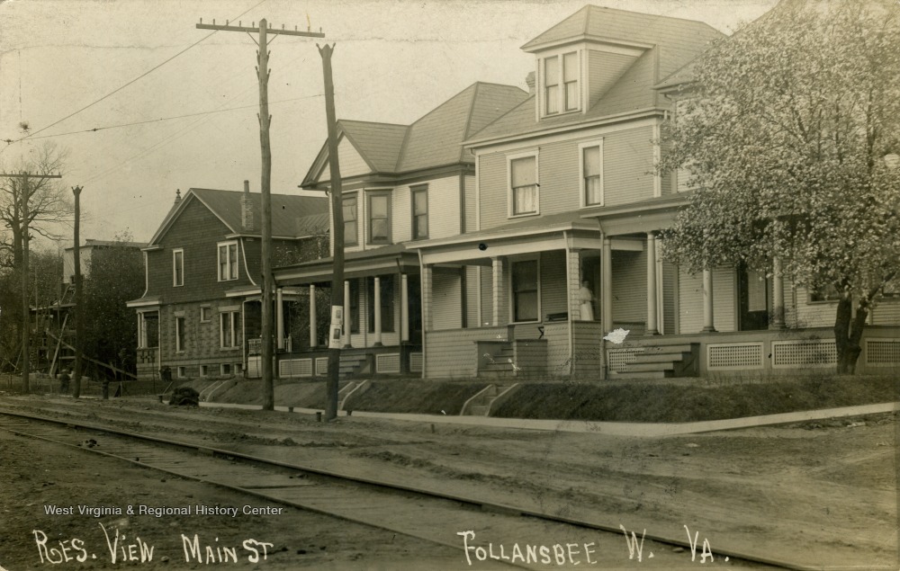 Residential View of Main St.; Follansbee, W. Va. West Virginia