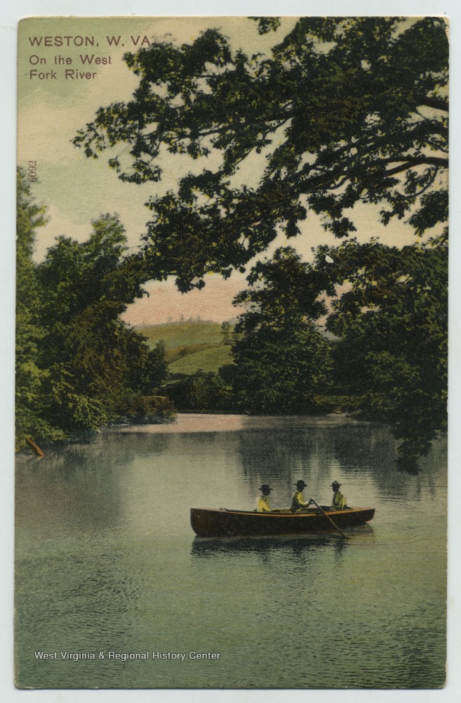 On the West Fork River; Weston, W. Va. West Virginia History OnView