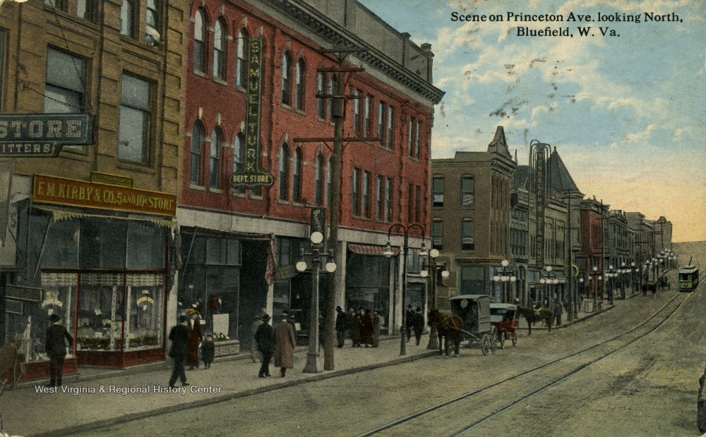 Scene on Princeton Ave., Looking North; Bluefield, W. Va. West