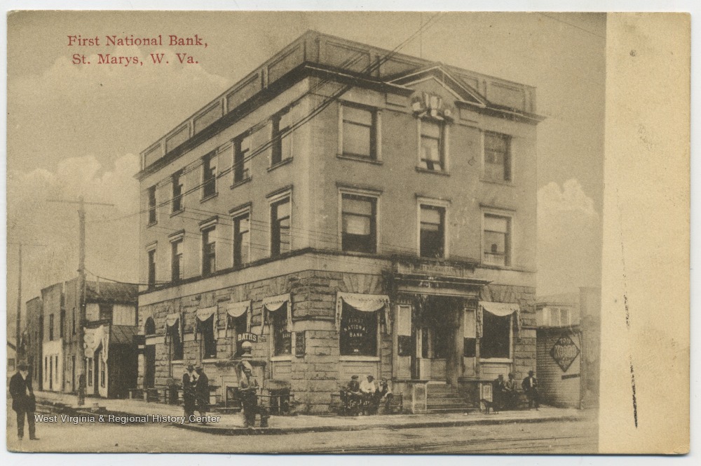 First National Bank; St. Marys, W. Va. West Virginia History OnView