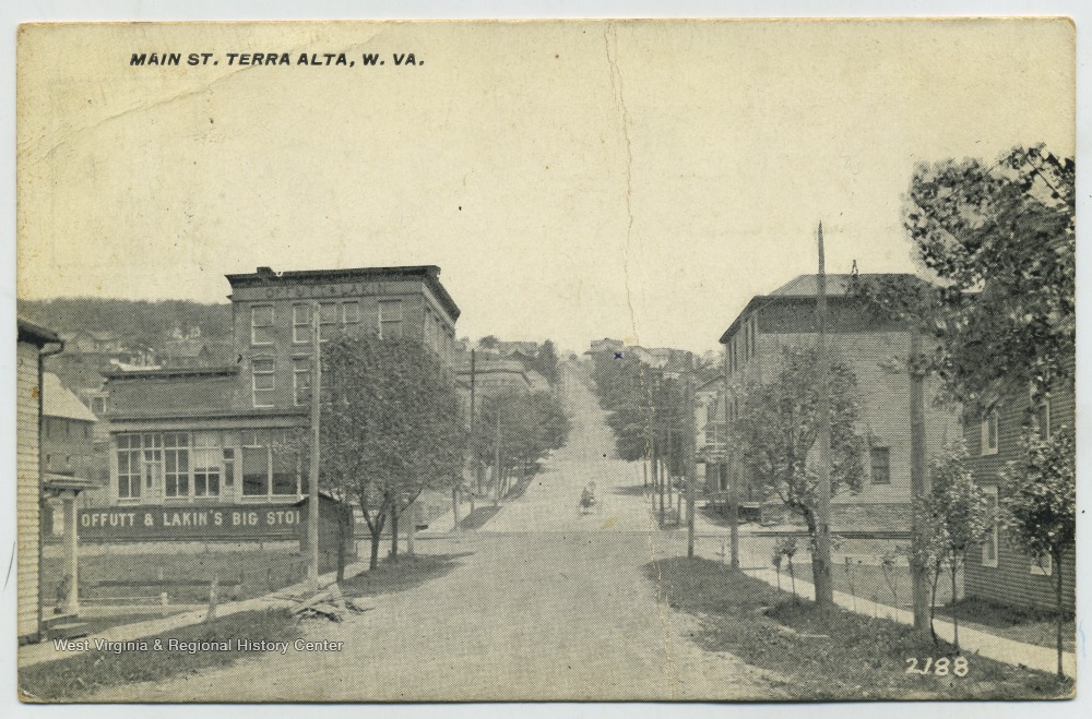 Main Street, Terra Alta, W. Va. West Virginia History OnView WVU