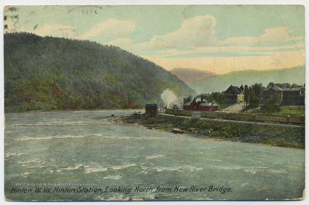 Hinton Station Looking North From New River Bridge, Hinton, W. Va