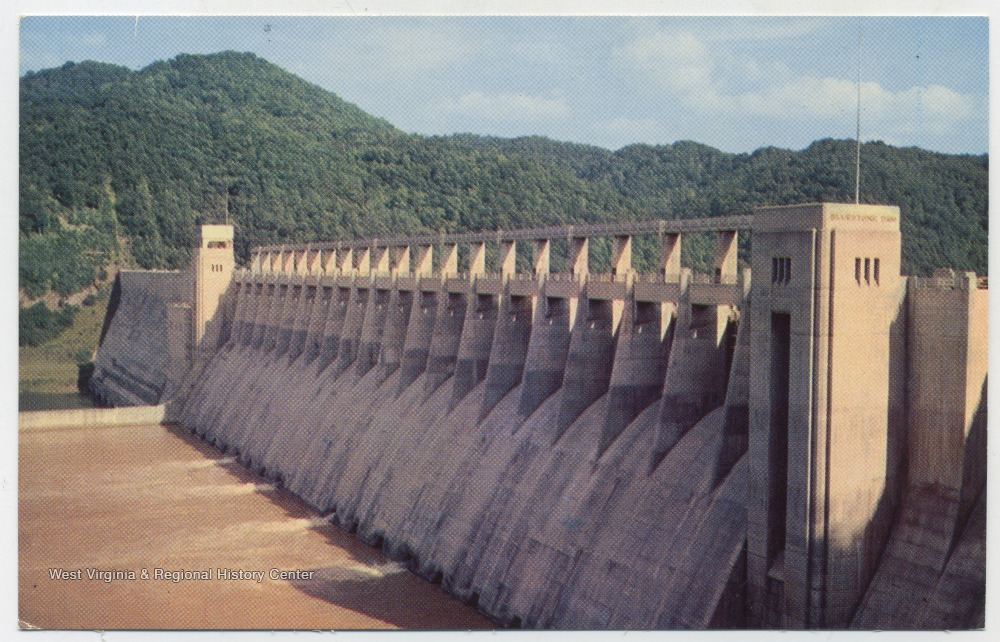 Great Bluestone Dam, Near Hinton, W. Va. West Virginia History OnView