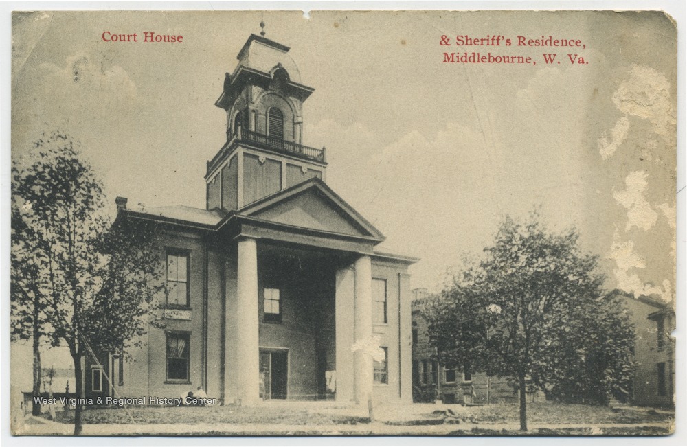 Court House and Sheriff's Residence, Middlebourne, W. Va. West