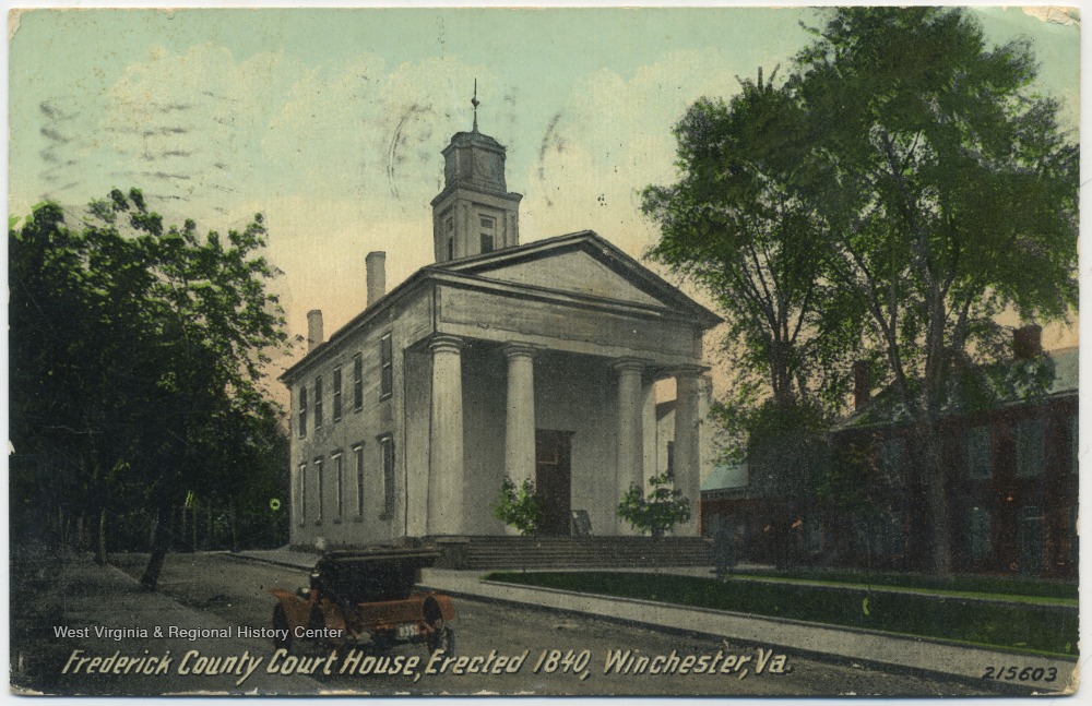 Frederick County Court House, Erected 1940, Winchester, Va