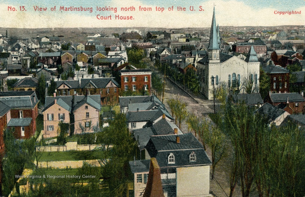 View of Martinsburg, Looking North From Top of U.S. Court House
