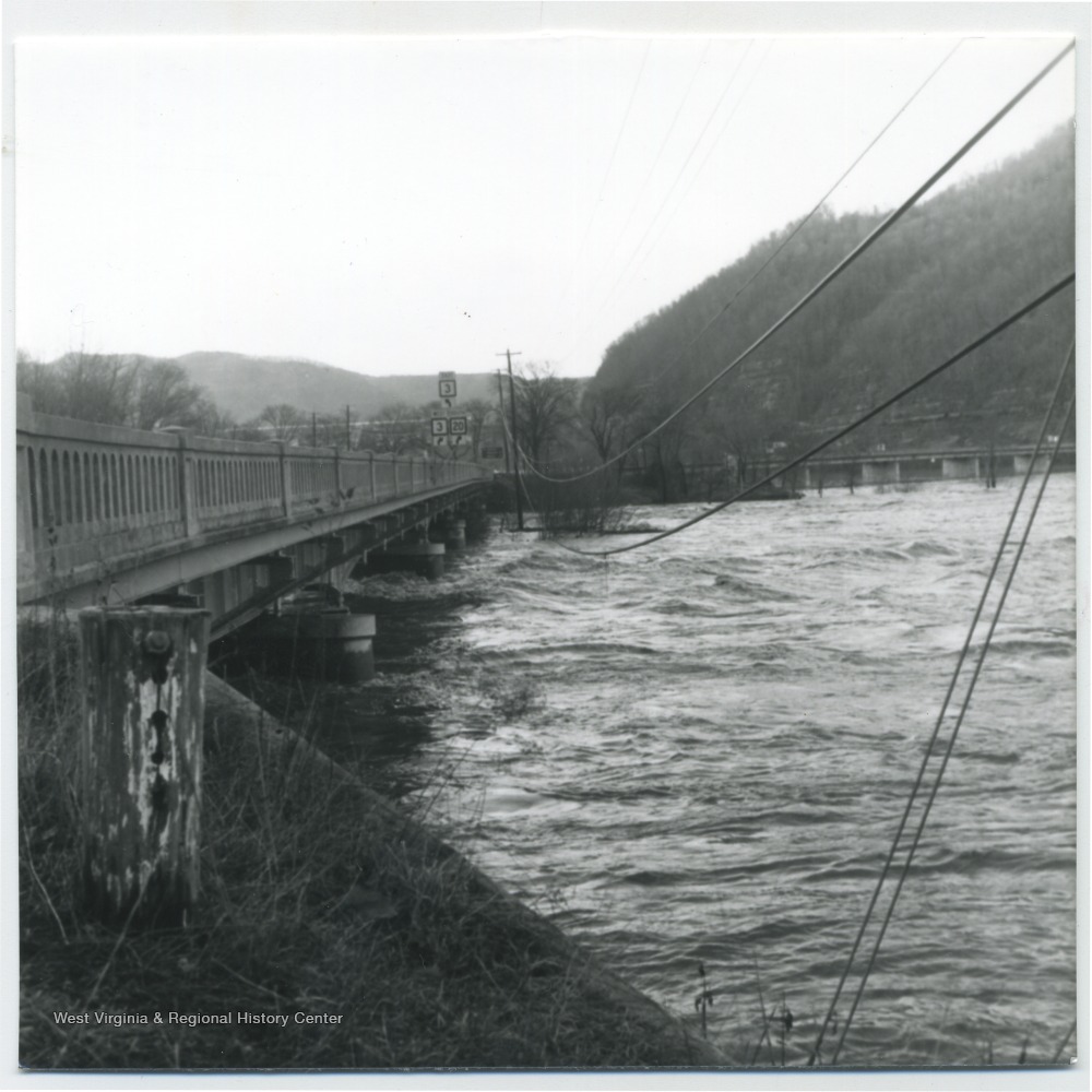 Greenbrier River Flood, Bellepoint, W. Va. West Virginia History
